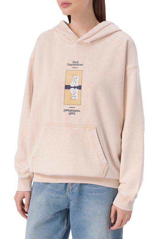 Хлопковое худи Red September 825.01.HDY26.11 Бежевый  825.01.HDY26.11 Фото 3