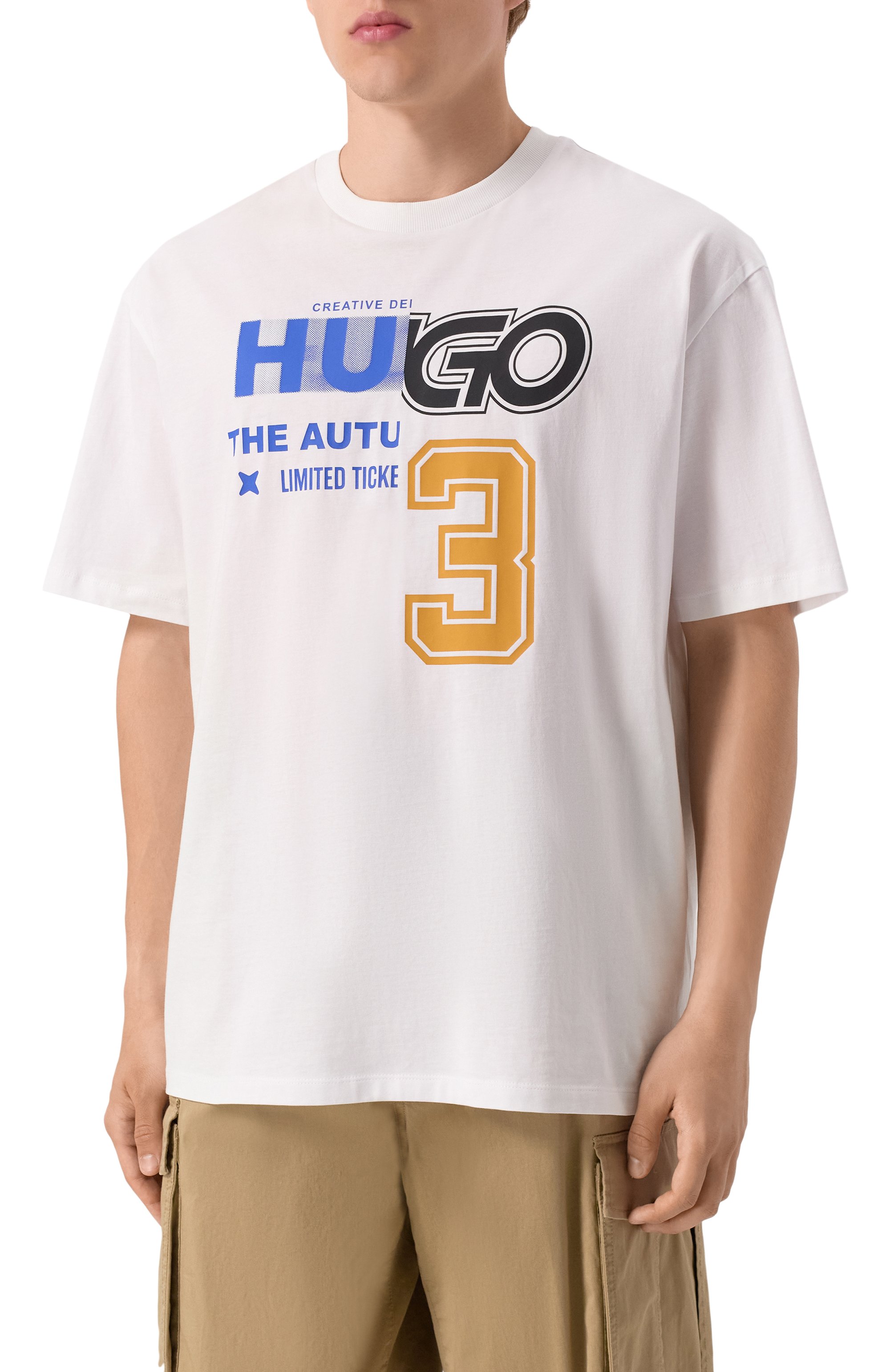 Хлопковая футболка HUGO BLUE, арт. 50544168, фото 3