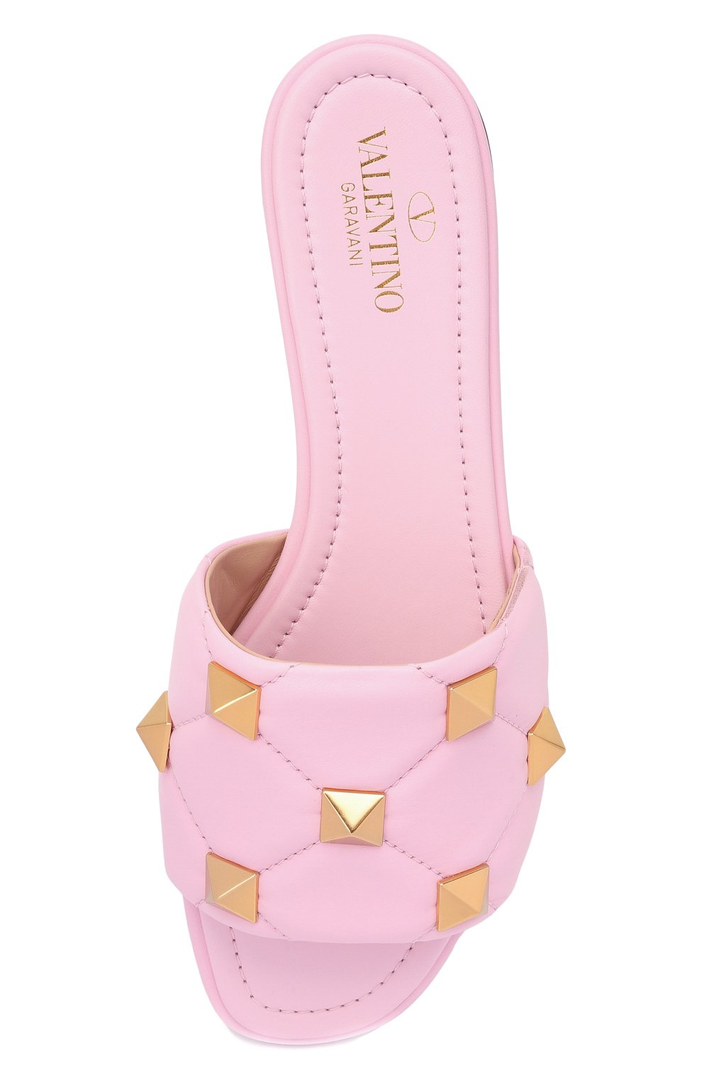 Кожаные шлепанцы upstud spike VALENTINO, арт. WW2S0BK4/ZCG, фото 5