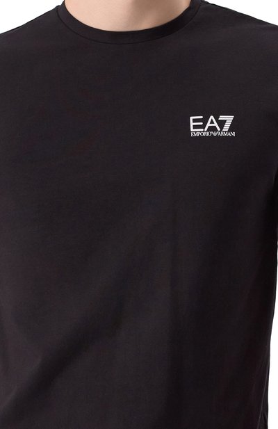 Хлопковая футболка EA7, арт. 8NPT26/PJVQZ, фото 5