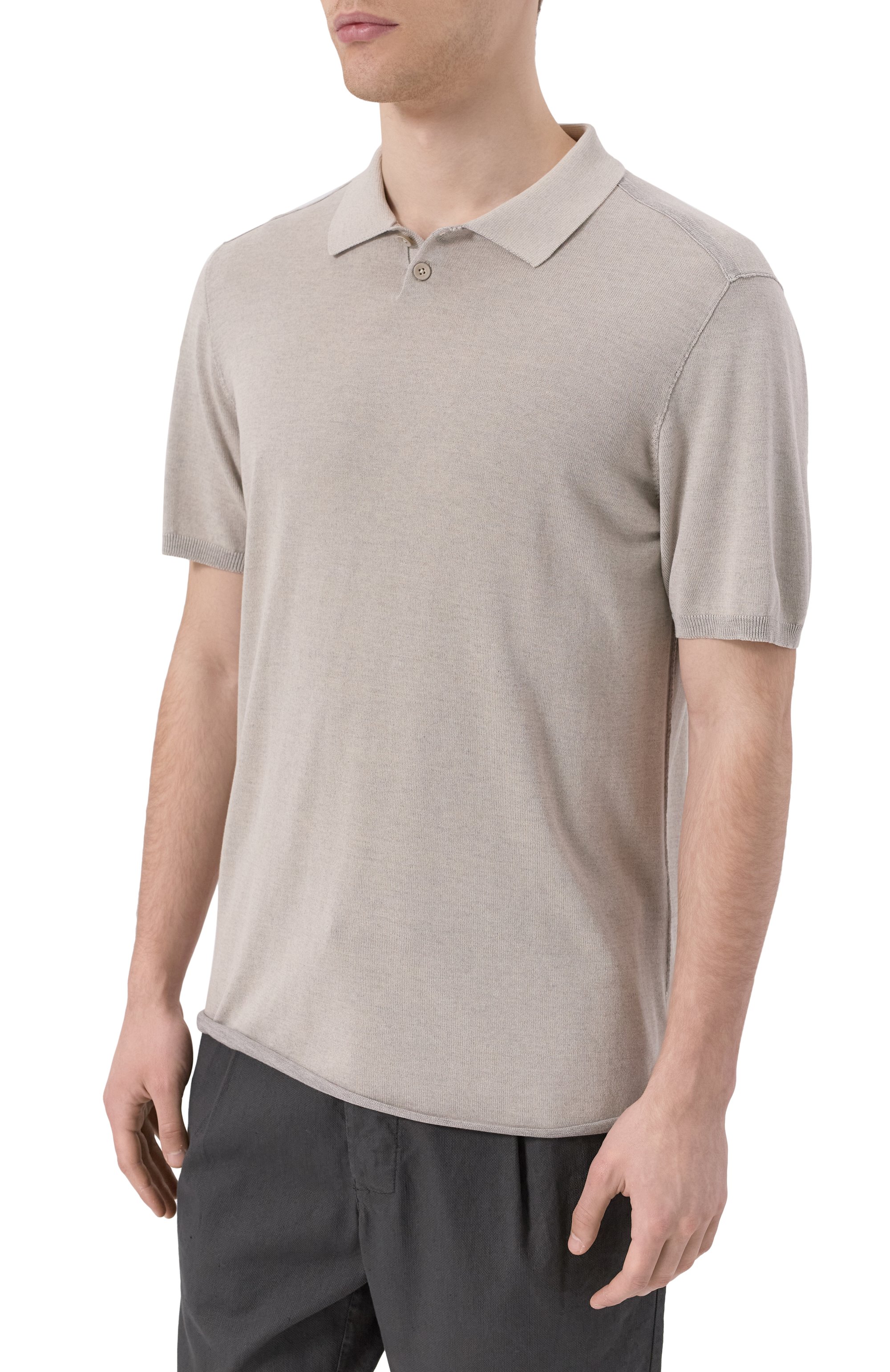 Поло из вискозы и хлопка TRANSIT, арт. CFUTRZ10451, фото 3