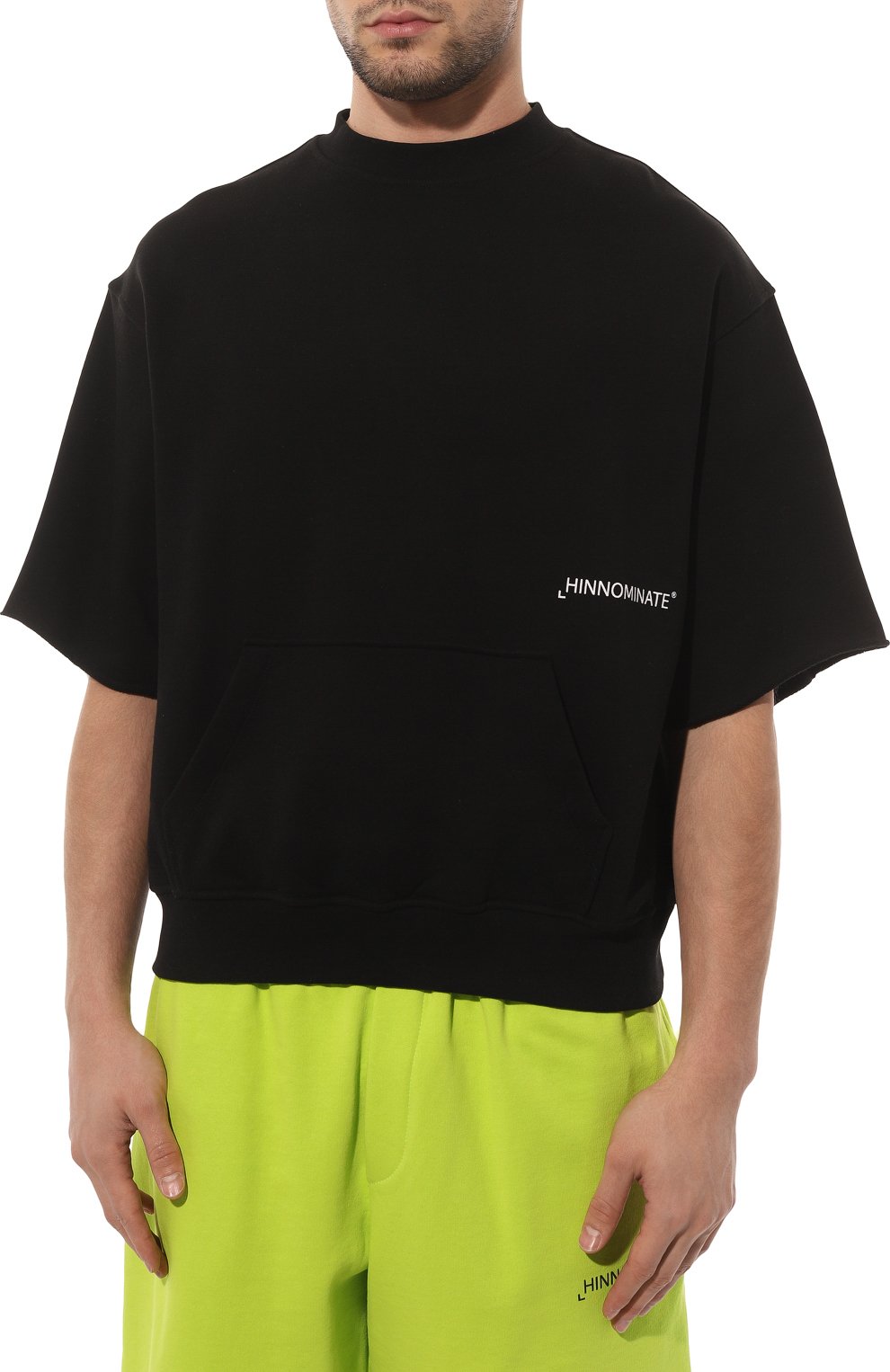 Хлопковый свитшот HINNOMINATE черного цвета по цене 12350 руб., арт. HUS3/HNM195, фото 3 Хлопковый свитшот HINNOMINATE, арт. HUS3/HNM195, фото 3