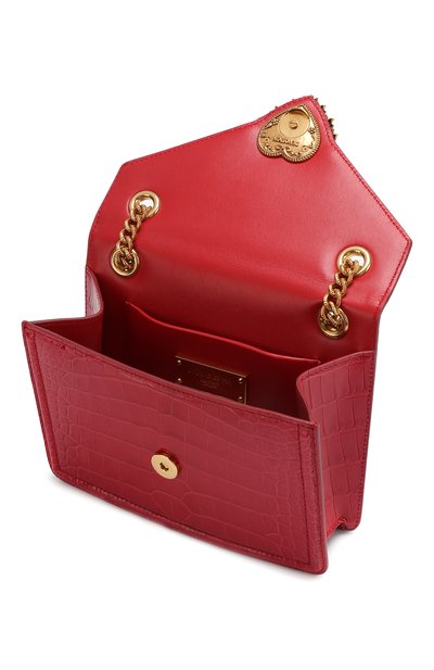 Сумка devotion small из кожи аллигатора DOLCE & GABBANA, арт. BB6641/A2R08/AMIS, фото 4