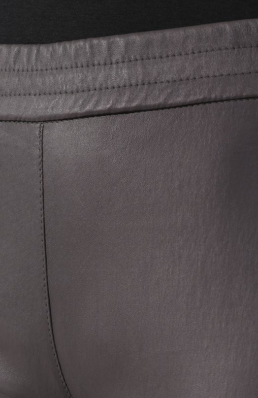 Кожаные легинсы DROMe Серый, фото 5