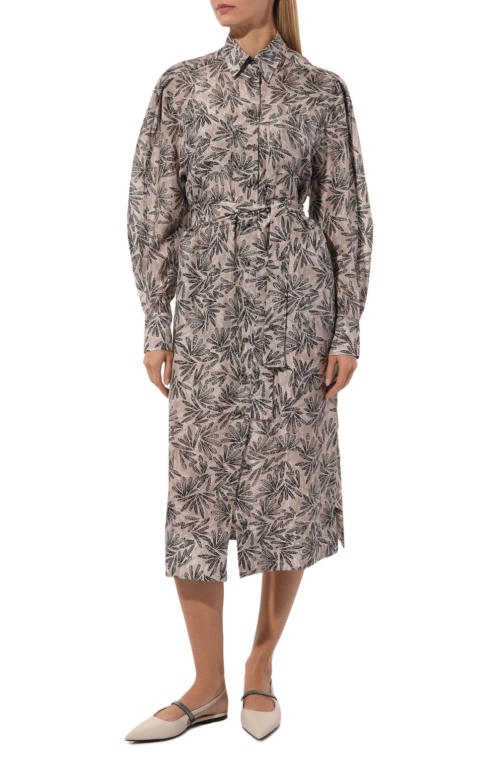 Шелковое платье BRUNELLO CUCINELLI, арт. MP913AFE12, фото 3