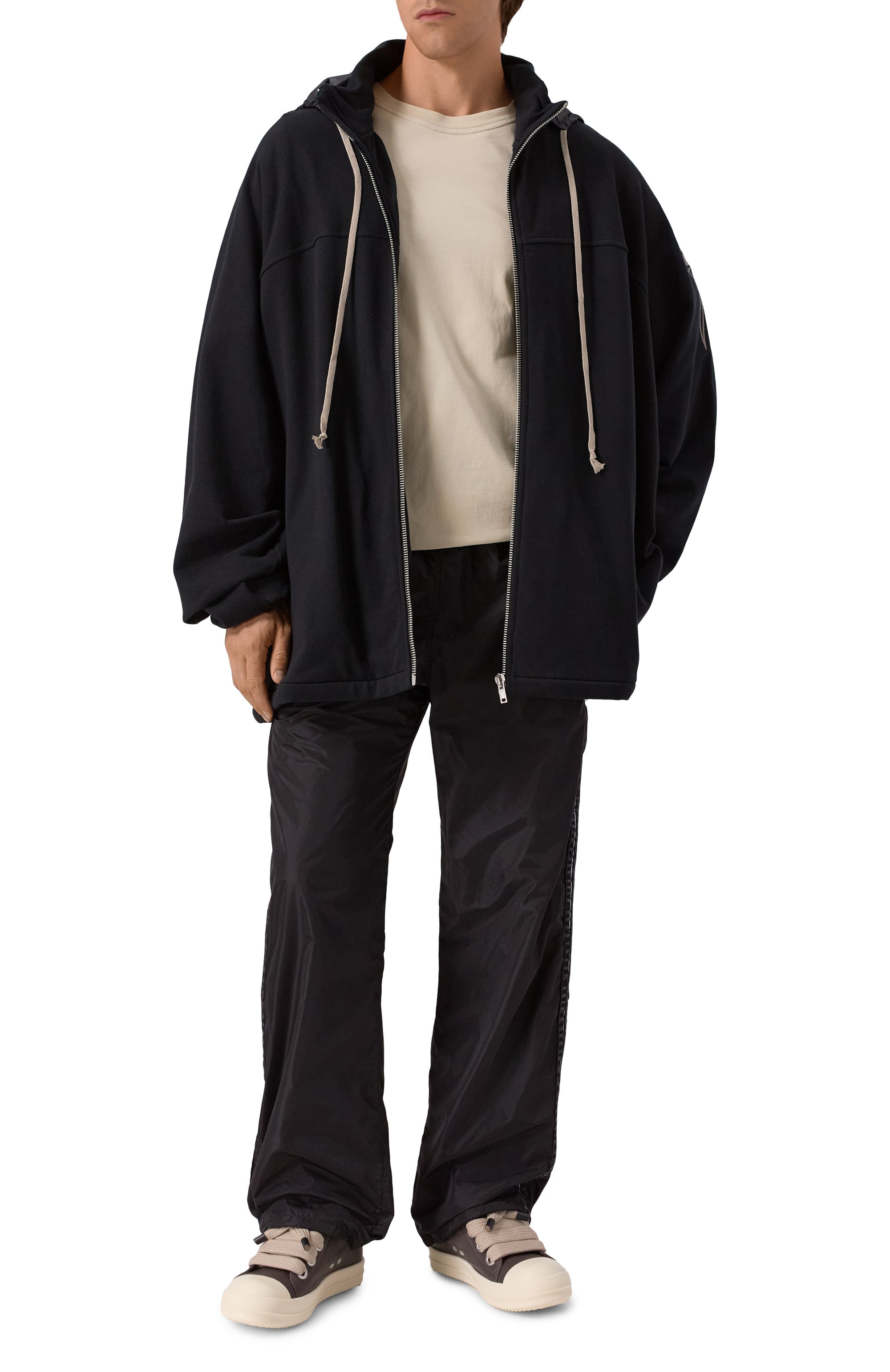 Кожаные кеды jumbolace RICK OWENS, арт. RU02E1893/LC0W2, фото 2