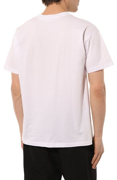 Хлопковая футболка ISABEL BENENATO белого цвета по цене 35850 руб., арт. UJ13PS23, фото 4 Хлопковая футболка ISABEL BENENATO, арт. UJ13PS23, фото 4