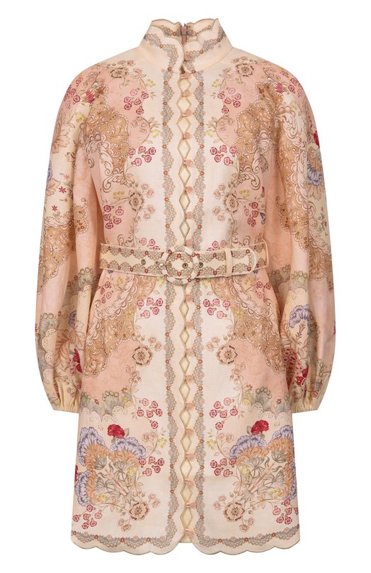 Льняное платье Zimmermann 6470DRS263 Розовый 6470DRS263