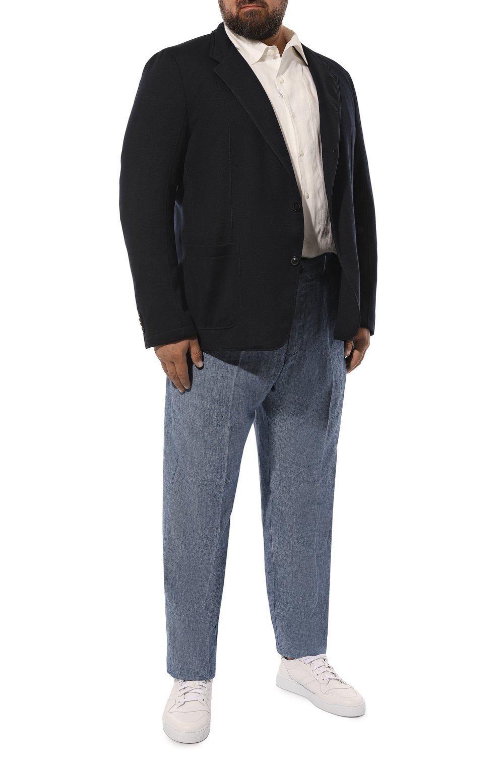 Льняная рубашка CORTIGIANI белого цвета по цене 63400 руб., арт. 5SC6010000, фото 2 Льняная рубашка CORTIGIANI, арт. 5SC6010000, фото 2