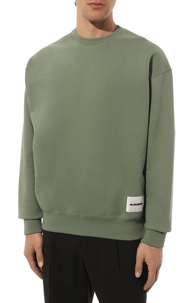 Хлопковый свитшот JIL SANDER, арт. J47GU0104/J20039, фото 3