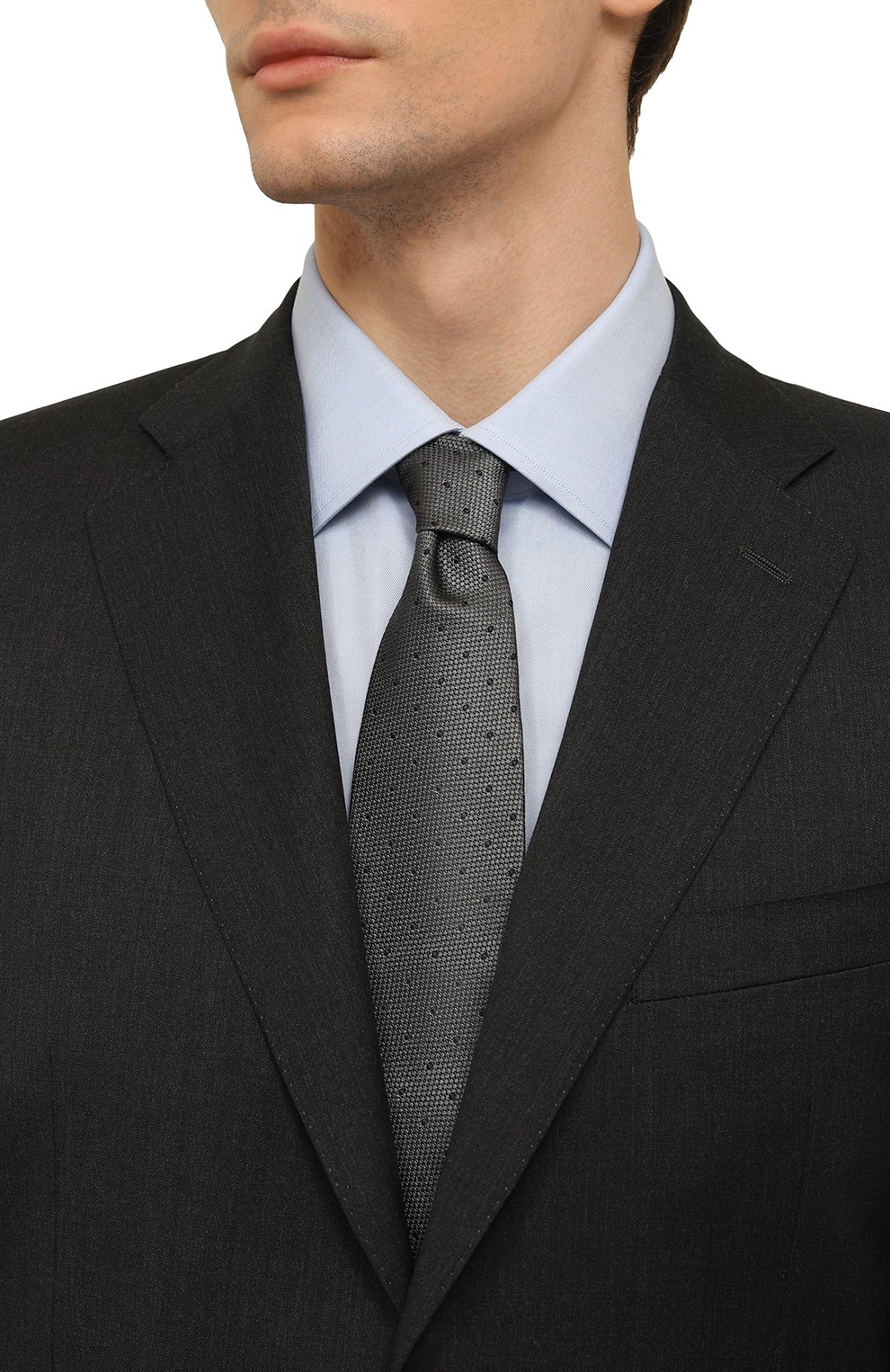 Шелковый галстук BRUNELLO CUCINELLI, арт. MM8920018, фото 2