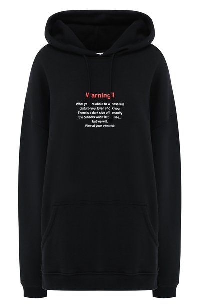 Женский хлопковое худи VETEMENTS, арт. UAH20TR739/W