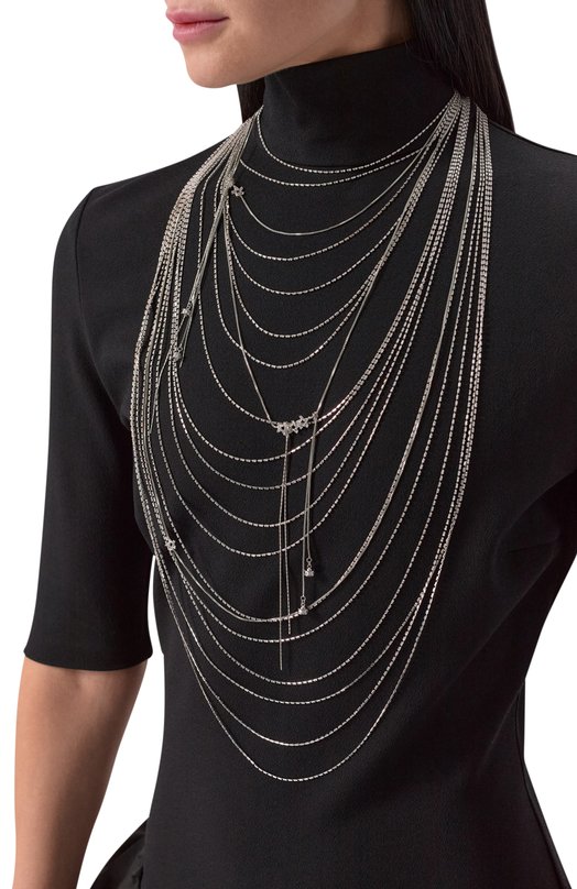 Колье Caviar jewellery 1858-4 Серебряный  1858-4 Фото 2