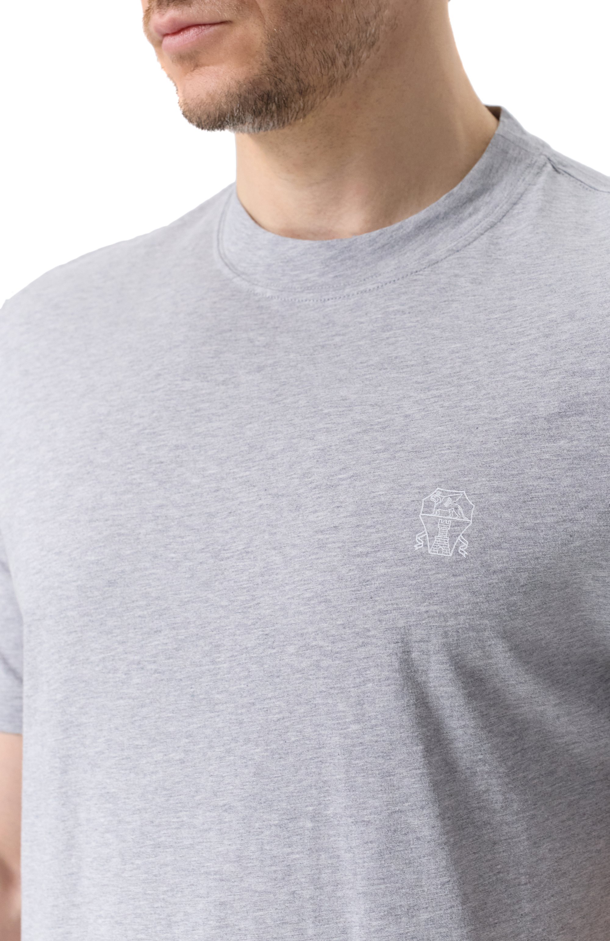 Хлопковая футболка BRUNELLO CUCINELLI, арт. M0B138440, фото 5