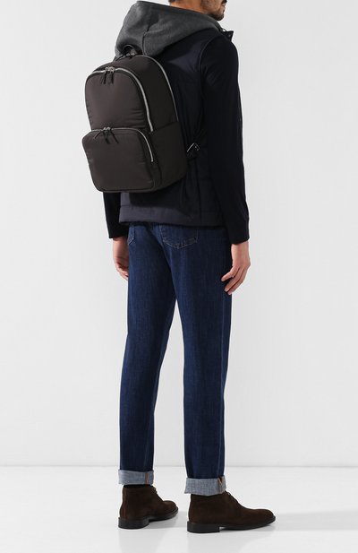 Текстильный рюкзак voyager city с кожаной отделкой LORO PIANA, арт. FAI1080, фото 2