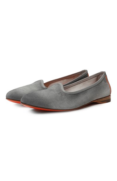 Женские замшевые лоферы SANTONI, арт. WUAY71013SA5SAEAE73