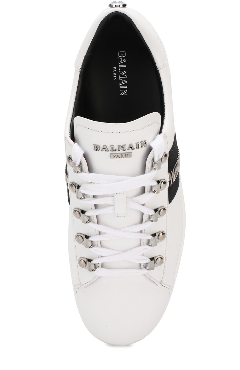 Кожаные кеды eric на шнуровке BALMAIN, арт. W8HC339/PTCF, фото 5