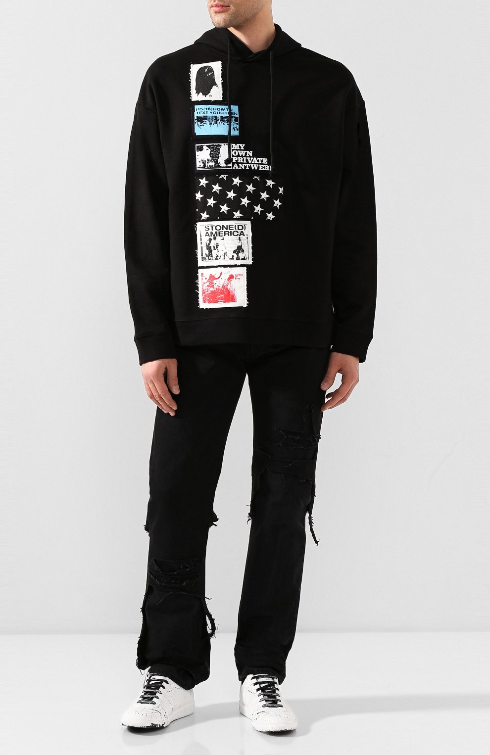 Хлопковое худи RAF SIMONS, арт. 201-164-19003, фото 2