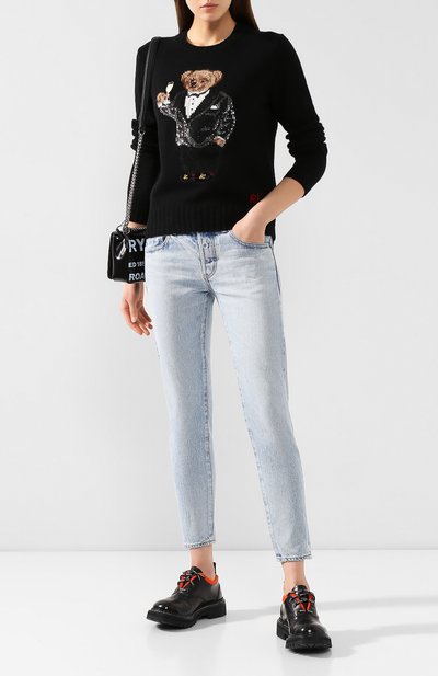 Шерстяной пуловер POLO RALPH LAUREN черного цвета по цене 39250 руб., арт. 211763874, фото 2 Шерстяной пуловер POLO RALPH LAUREN, арт. 211763874, фото 2