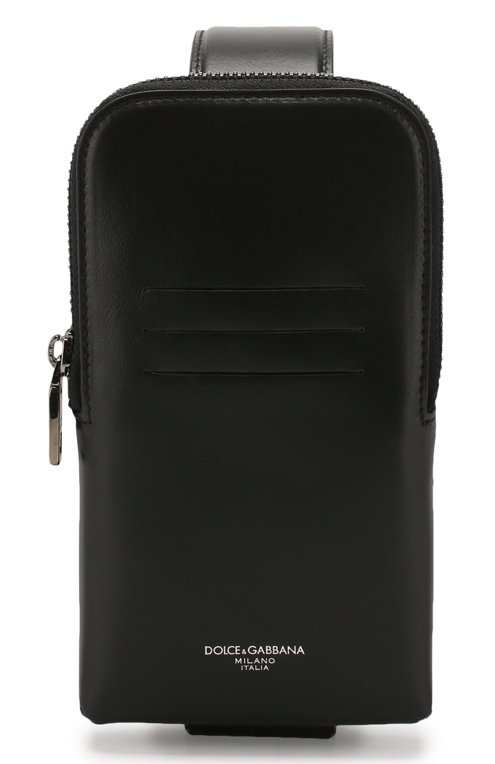 Кожаный чехол для iphone DOLCE & GABBANA черного цвета по цене 58800 руб., арт. BP2576/AJ806, фото 1 Кожаный чехол для iphone DOLCE & GABBANA, арт. BP2576/AJ806, фото 1