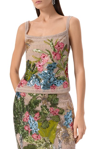 Топ из хлопка и шелка ELIE SAAB, арт. T0184PS25/YA036, фото 3