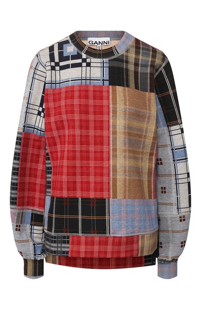 Хлопковый свитшот GANNI, арт. T2494, фото 1