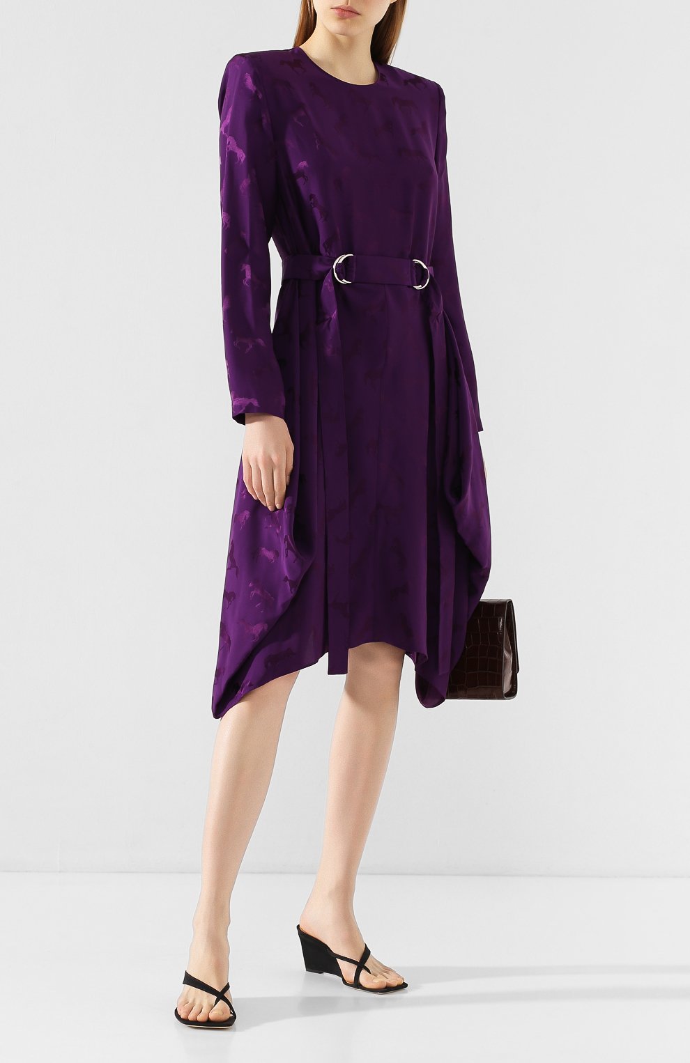 Платье из смеси вискозы и шелка STELLA MCCARTNEY, арт. 600237/SNA57, фото 2