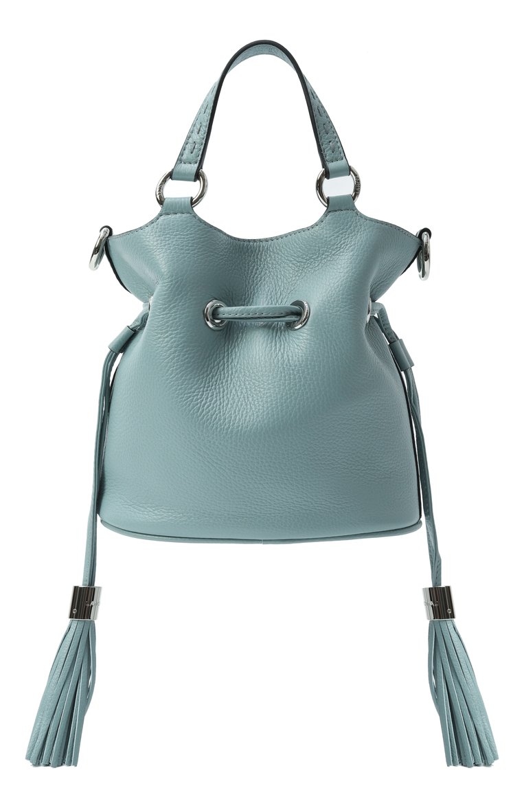 Женская сумка premier flirt small LANCEL голубого цвета, арт. A10109 | Фото 6 (Материал: Натуральная кожа; Автоматизация состава: Проставлено; Ремень/цепочка: На ремешке; Автоматизация ТО: Проставлено; Размер: small)