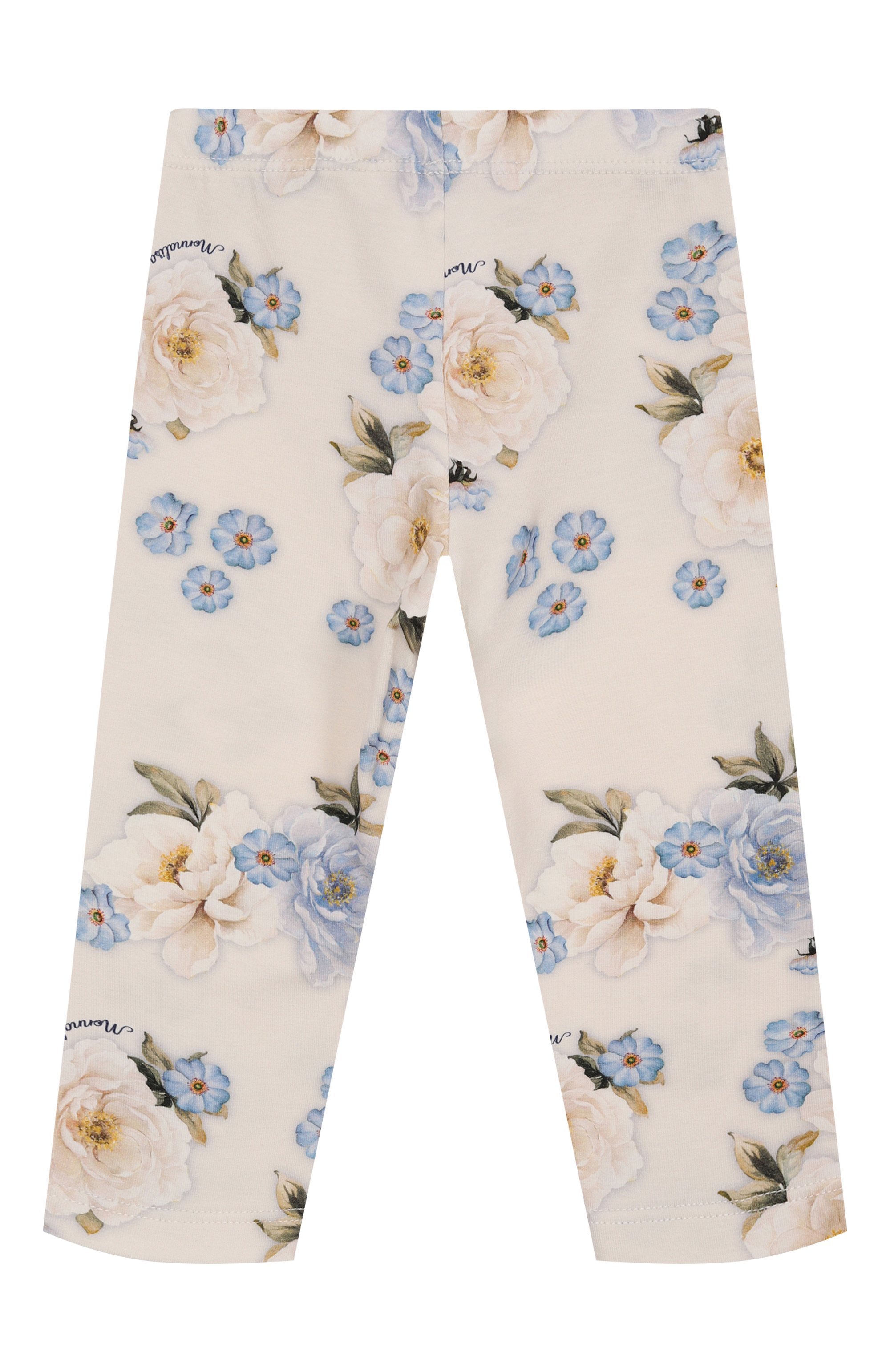 Хлопковые легинсы MONNALISA кремового цвета по цене 6600 руб., арт. 31F409NP, фото 2 Хлопковые легинсы MONNALISA, арт. 31F409NP, фото 2