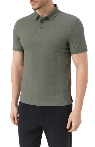 Хлопковое поло EMPORIO ARMANI, арт. EM001295/AF10762, фото 3