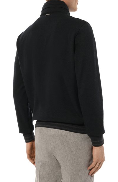 Толстовка из шерсти и хлопка CAPOBIANCO, арт. 17M406.PL00., фото 4