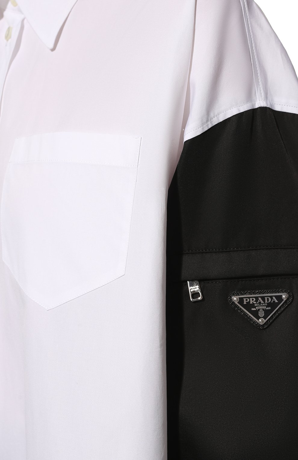 Хлопковая рубашка PRADA, арт. P415F-10UR-F0964-212, фото 5