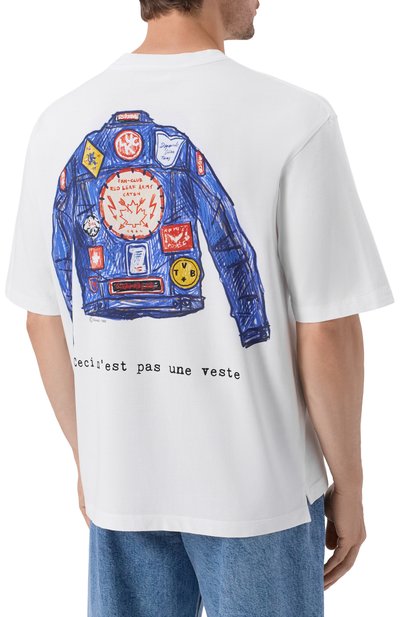 Хлопковая футболка DSQUARED2 белого цвета по цене 35100 руб., арт. S74GD1581/D20033, фото 4 Хлопковая футболка DSQUARED2, арт. S74GD1581/D20033, фото 4