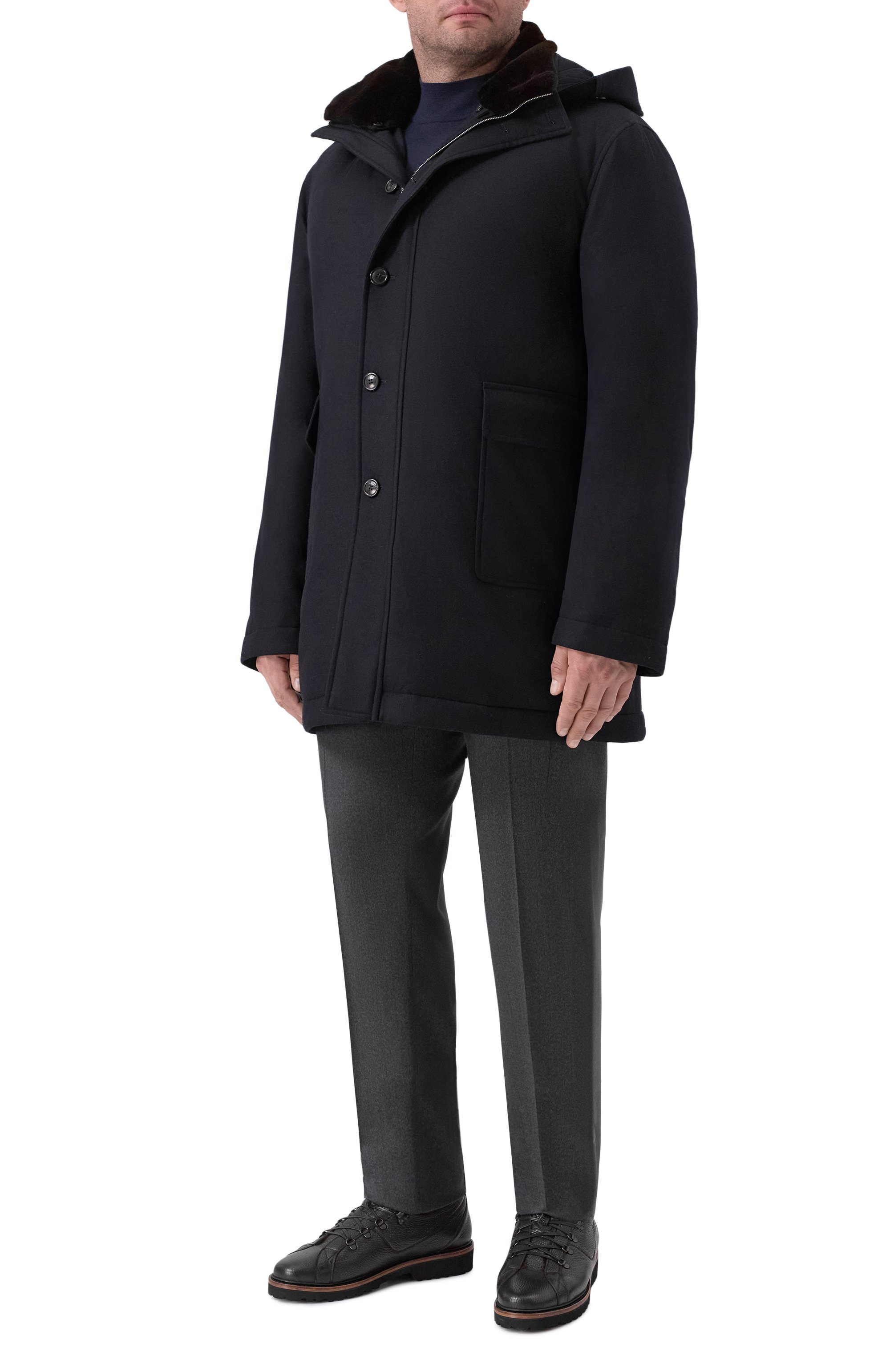 Шерстяное пальто CORTIGIANI, арт. 3AG625, фото 2