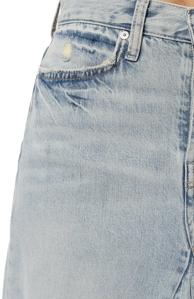 Джинсовая юбка 7 FOR ALL MANKIND голубого цвета по цене 21100 руб., арт. JSXA5550PR, фото 5 Джинсовая юбка 7 FOR ALL MANKIND, арт. JSXA5550PR, фото 5