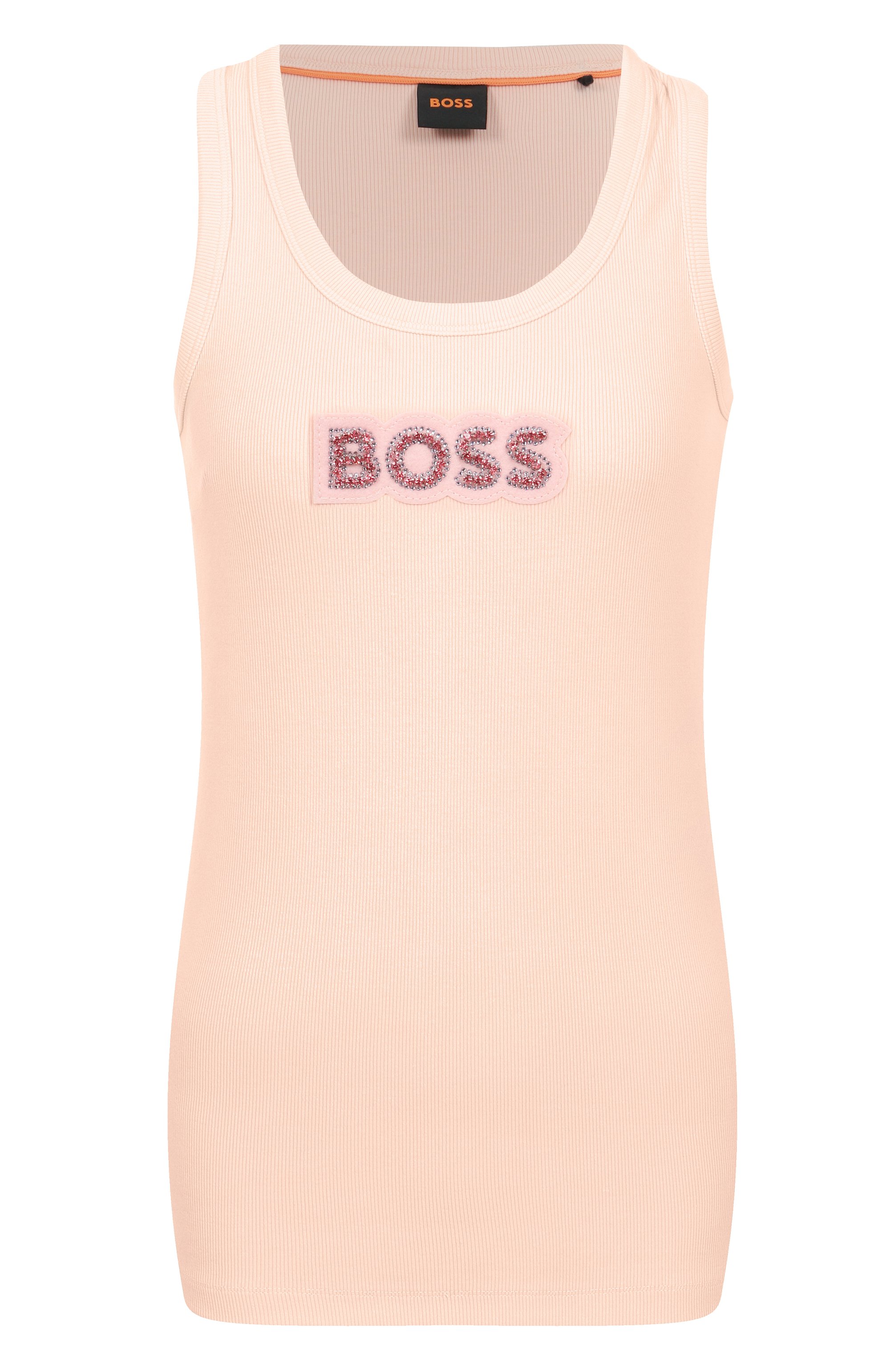 Хлопковая майка BOSS ORANGE, арт. 50536985, фото 1