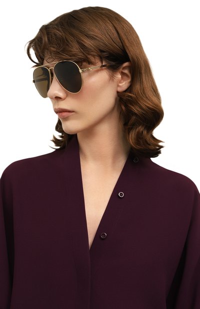 Солнцезащитные очки GUCCI коричневого цвета по цене 41750 руб., арт. GG1288SA 002, фото 3 Солнцезащитные очки GUCCI, арт. GG1288SA 002, фото 3