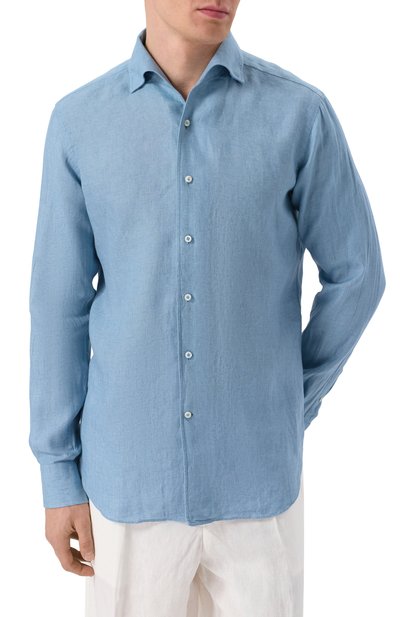 Льняная рубашка ALESSANDRO GHERARDI, арт. D0UBLE-BDN/7431, фото 3
