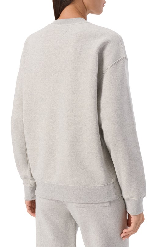 Хлопковый свитшот Jil Sander J53GU0003/J20010 Серый  J53GU0003/J20010 Фото 4