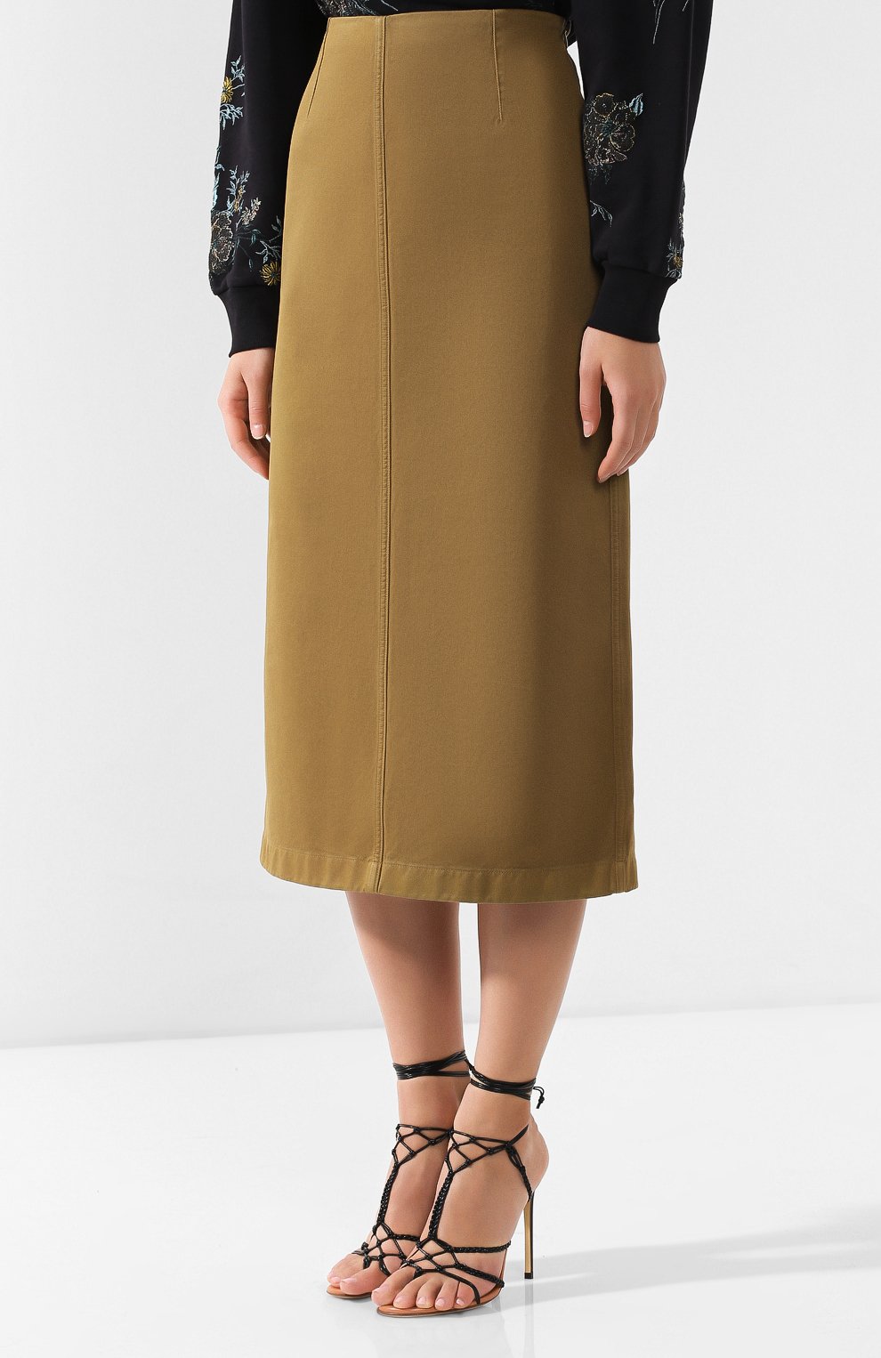 Хлопковая юбка DRIES VAN NOTEN, арт. 191-30867-7292, фото 3