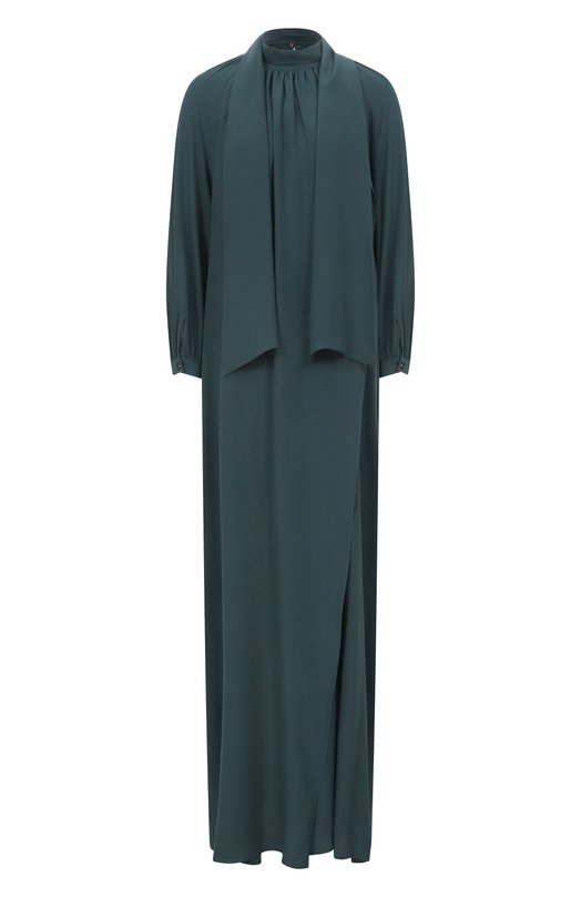 Шелковое платье Kiton D60349K0597A41 Зелёный D60349K0597A41