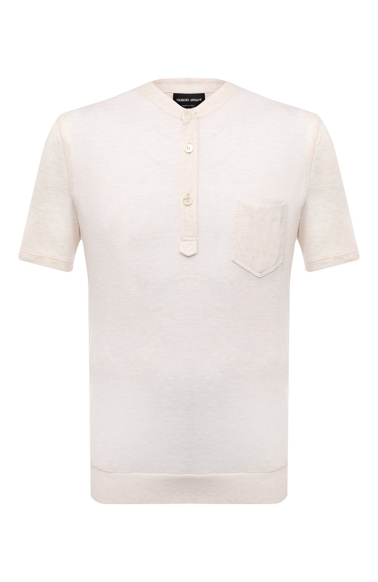 Футболка-хенли из вискозы GIORGIO ARMANI, арт. 3KSF50/SJYBZ, фото 1