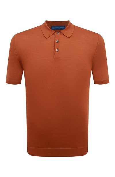 Поло из хлопка и шелка ANDREA CAMPAGNA, арт. P22-111, фото 1