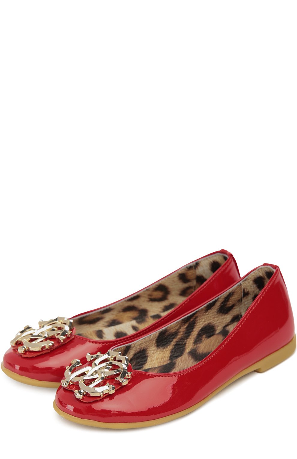 Лаковые балетки с логотипом бренда ROBERTO CAVALLI, арт. 41410/28-35, фото 2