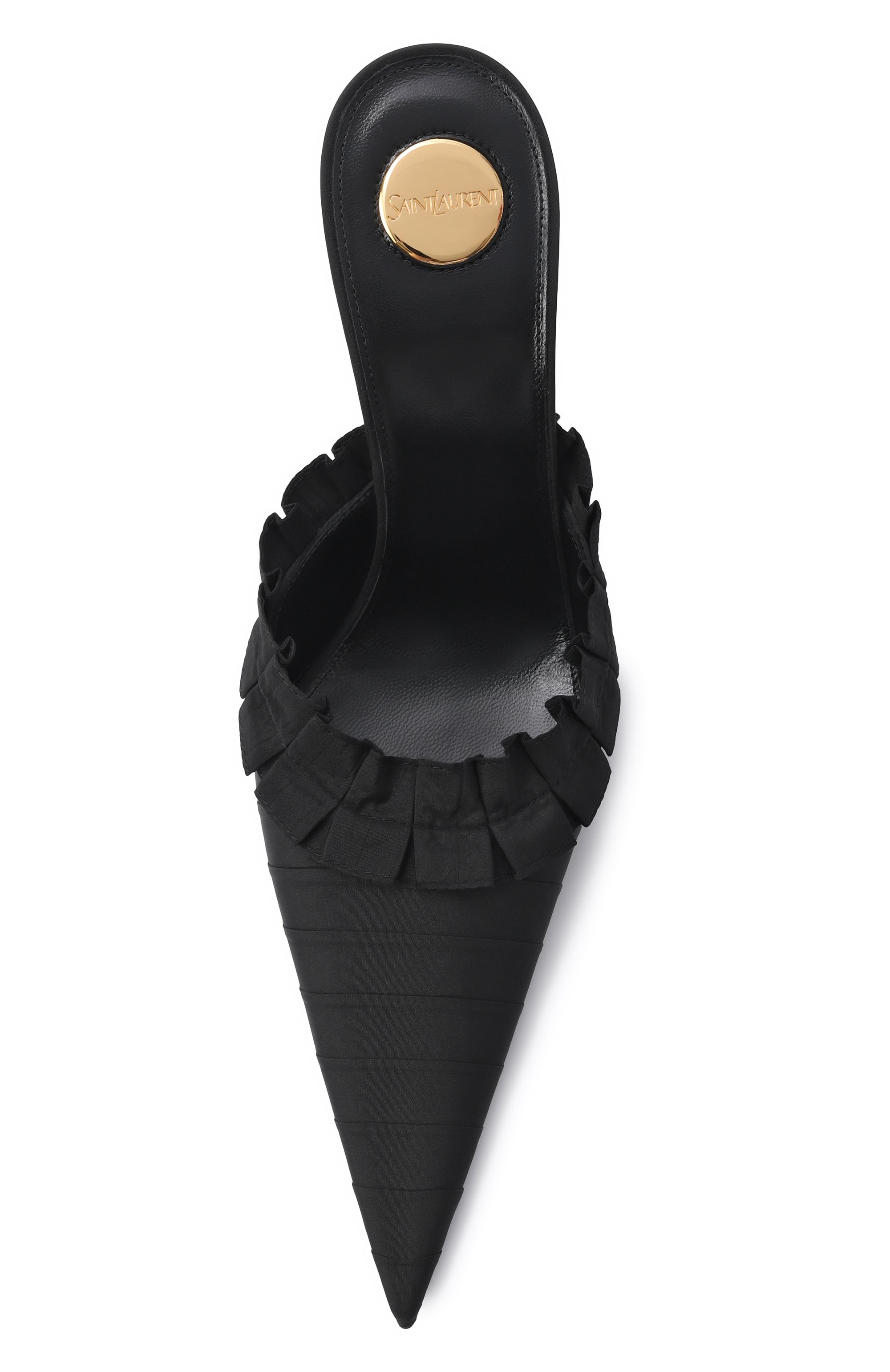Текстильные мюли madeleine 100 SAINT LAURENT, арт. 870492/AAGJ0, фото 6