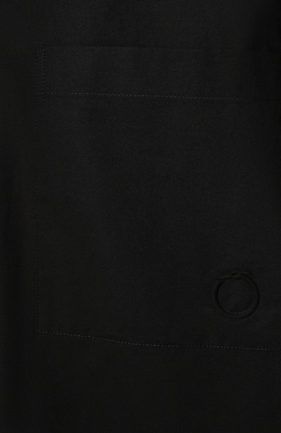 Хлопковая рубашка TRUSSARDI черного цвета по цене 17900 руб., арт. 56C00587-1T006127, фото 5 Хлопковая рубашка TRUSSARDI, арт. 56C00587-1T006127, фото 5