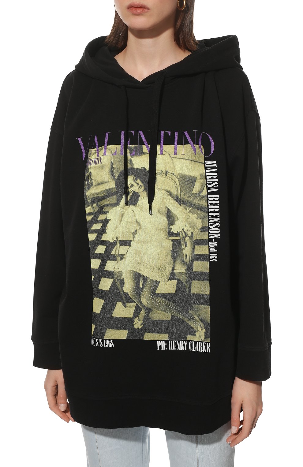 Хлопковое худи VALENTINO, арт. XB0MF17J75N, фото 3