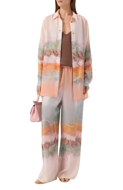 Женская шелковая рубашка ZIMMERMANN, арт. 5665TRS263