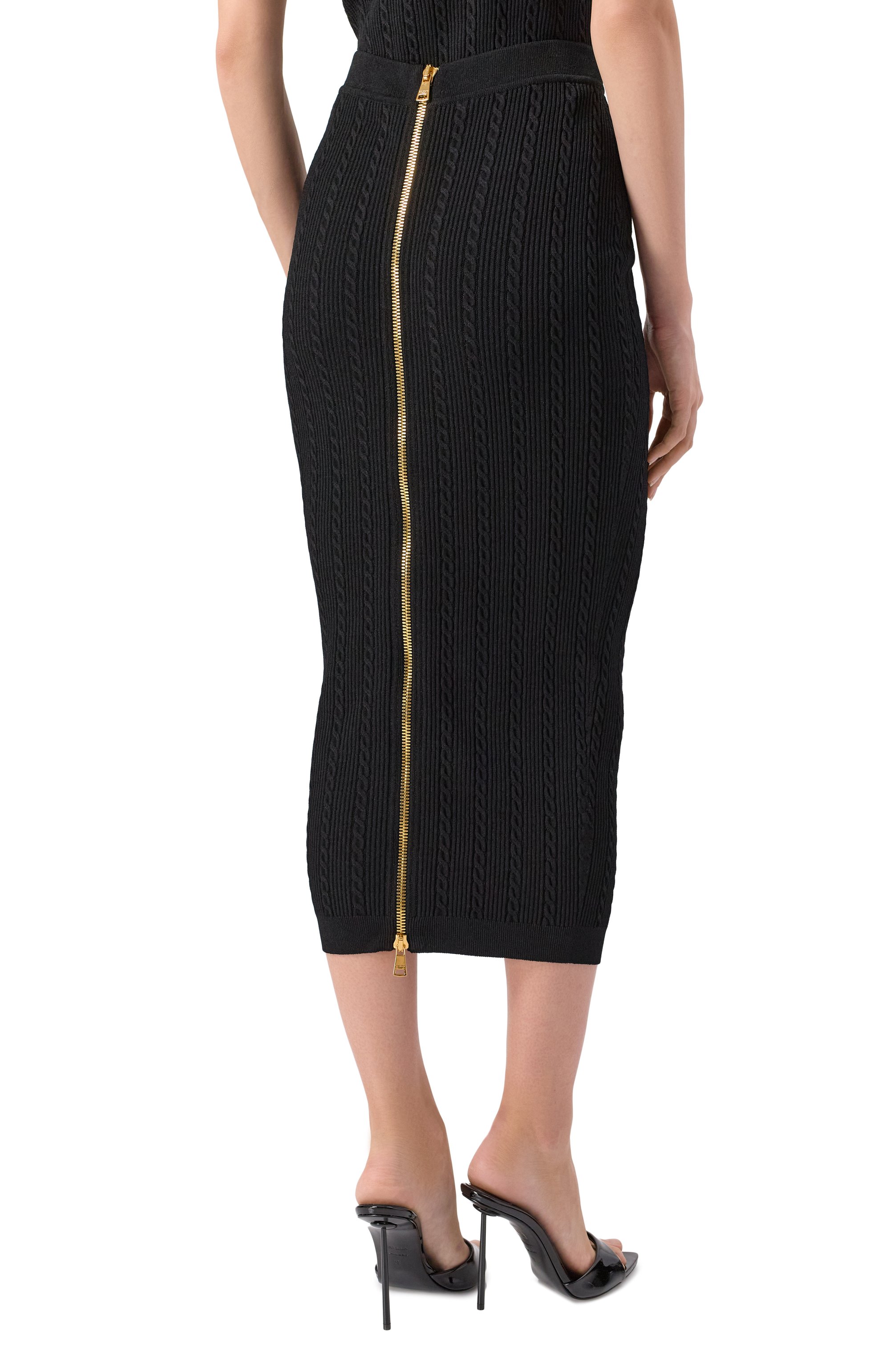 Юбка из вискозы BALMAIN, арт. FF1LD066/KI50, фото 4