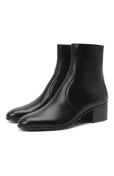 Кожаные ботильоны james SAINT LAURENT, арт. 632502/1YU00, фото 1